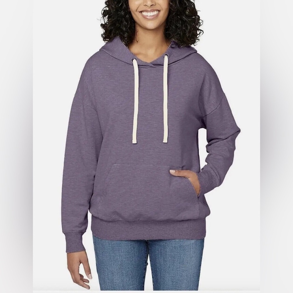 Buffalo David Bitton women's super soft pullover hoodie heather mauve/purple xl